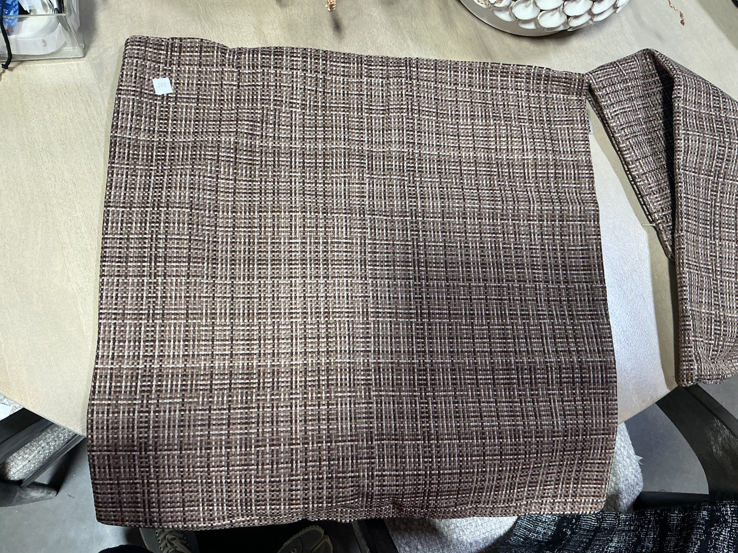 Brown pillow cover