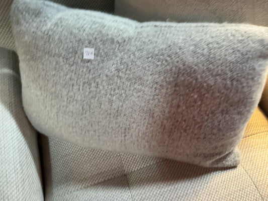 Grey teddy bear pillow cover