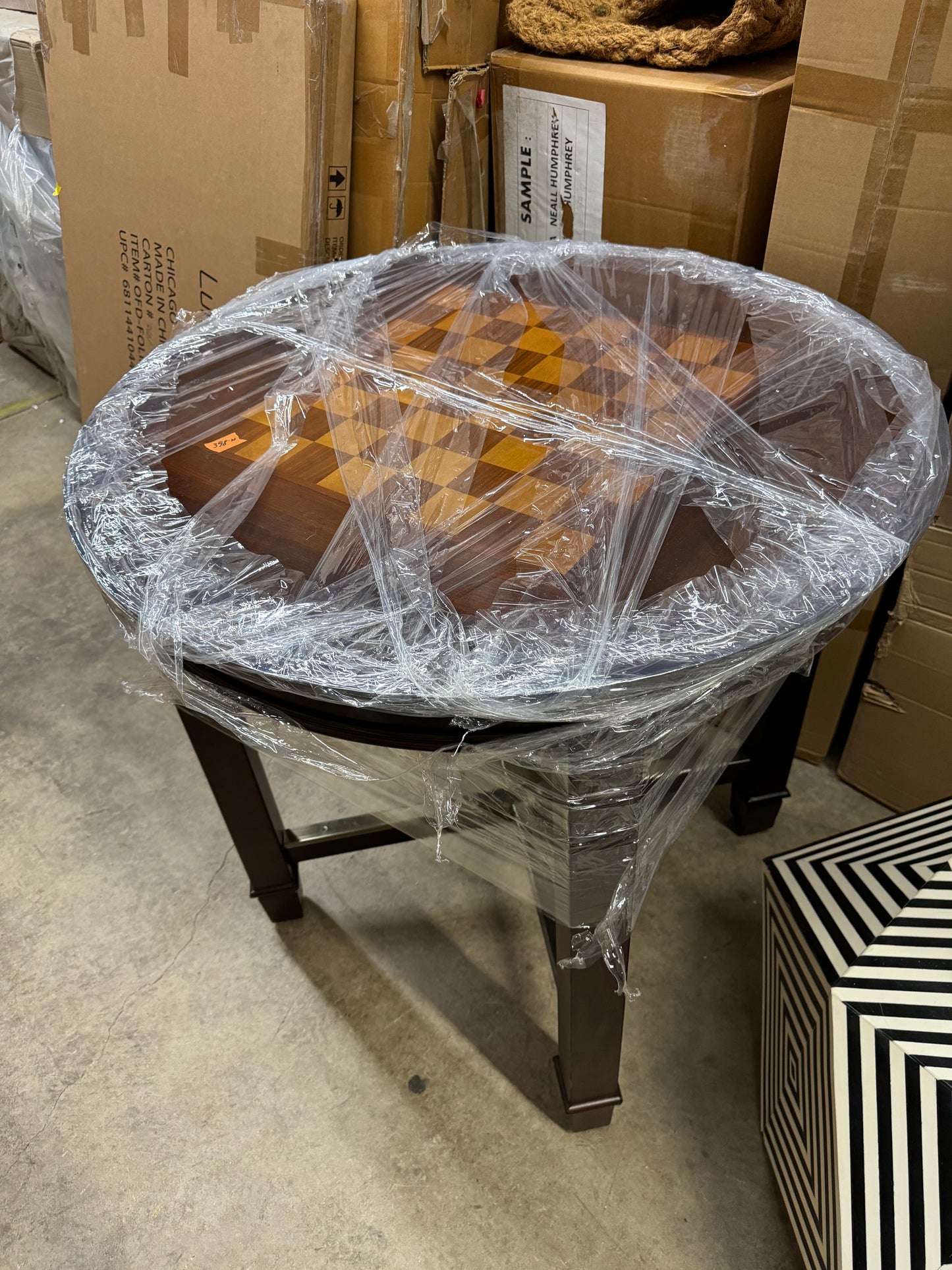 Chess Board Round Table
