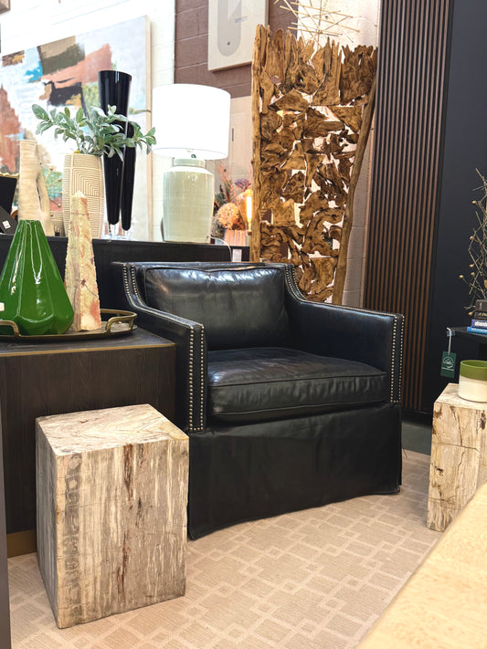 Lillian Black Leather Chair
