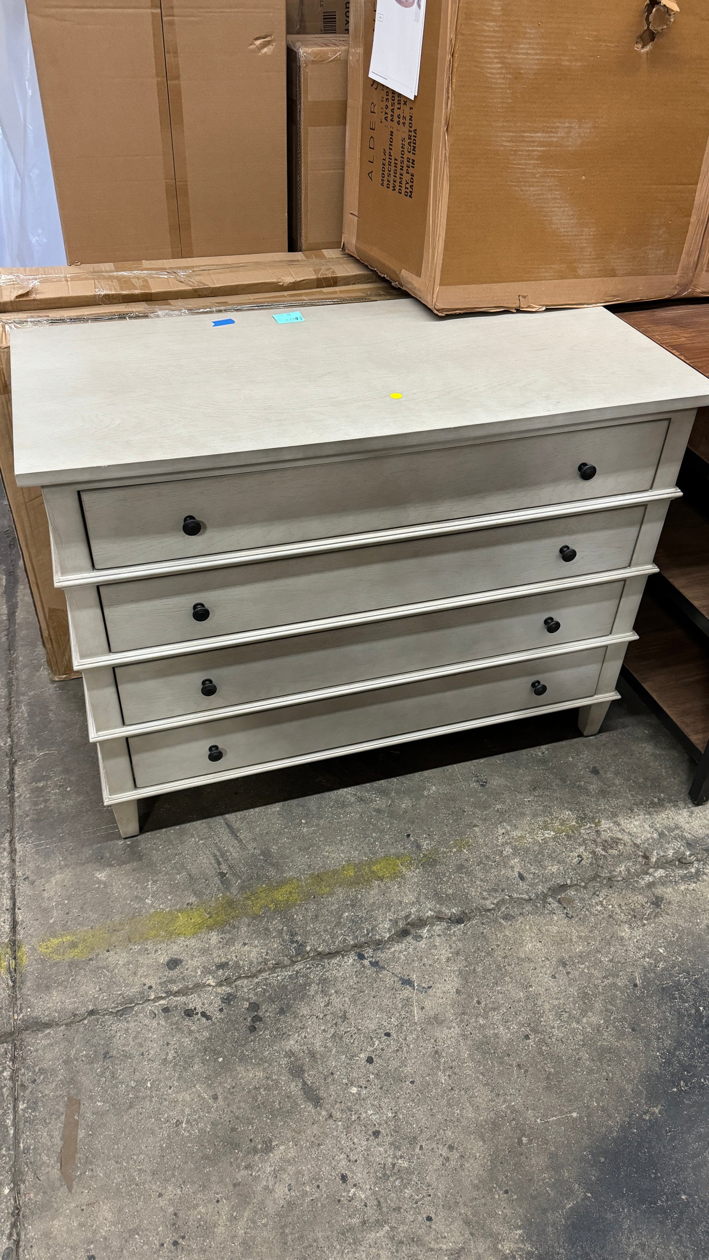 Cream Four Drawers Side Board