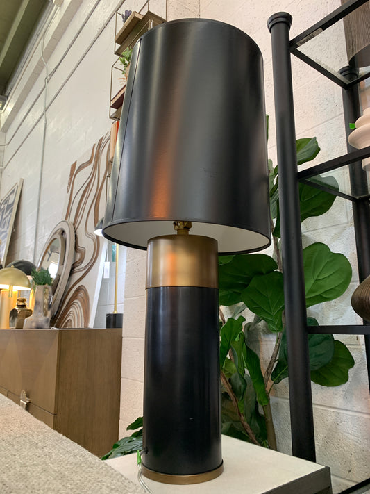 Metal Black Lamp with Black Shade
