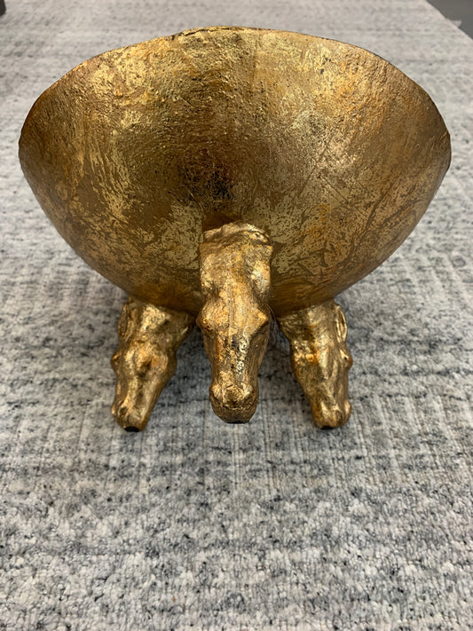 Golden Horses - Metal Bowl Accessory