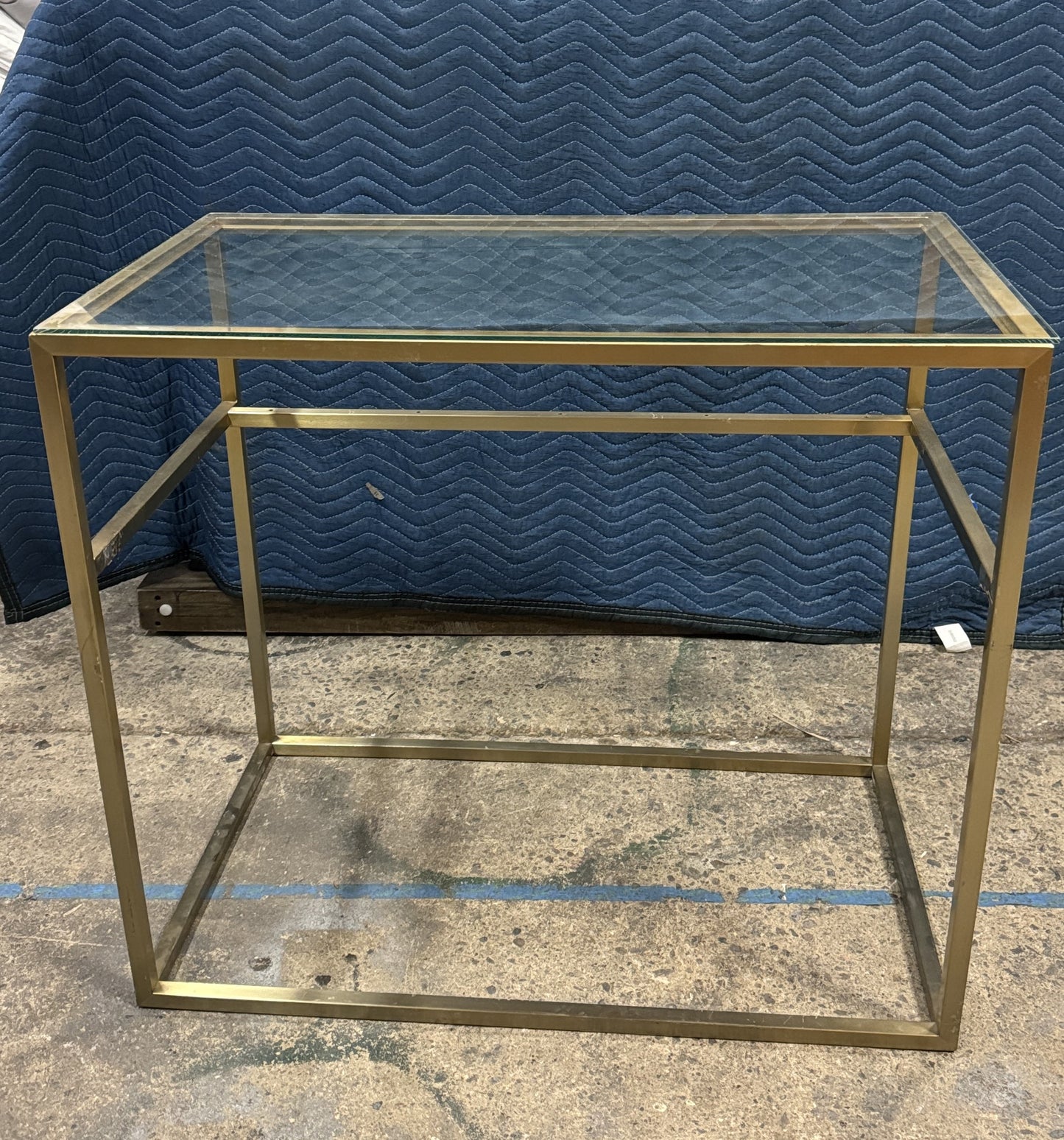 Gold Glass Office Desk