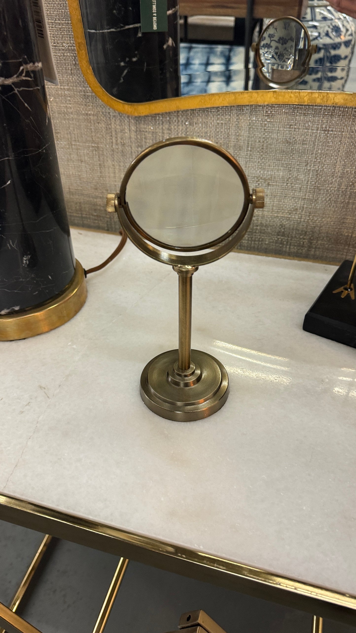 Antique Magnifying Glass Stand