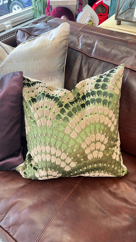 20x20 Pillow Green Pattern