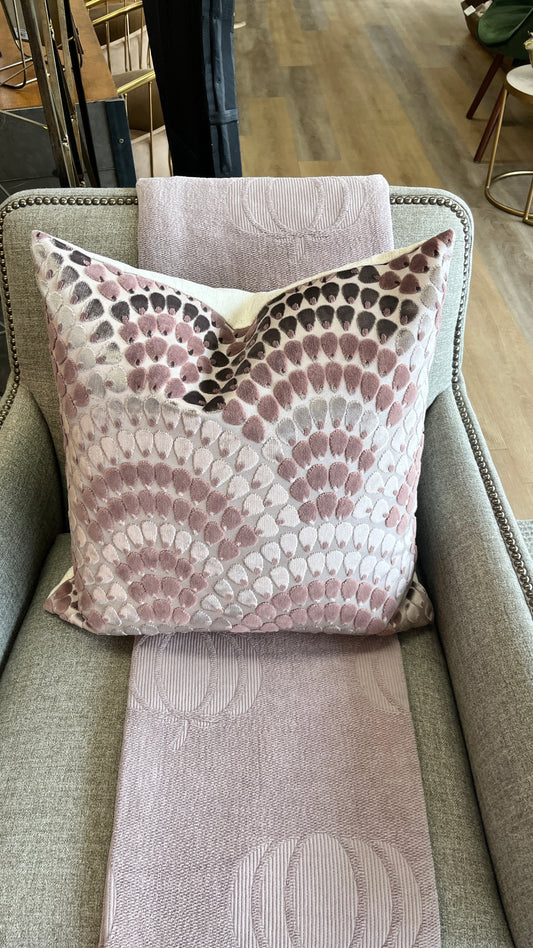 20x20 Pillow Pink Pattern