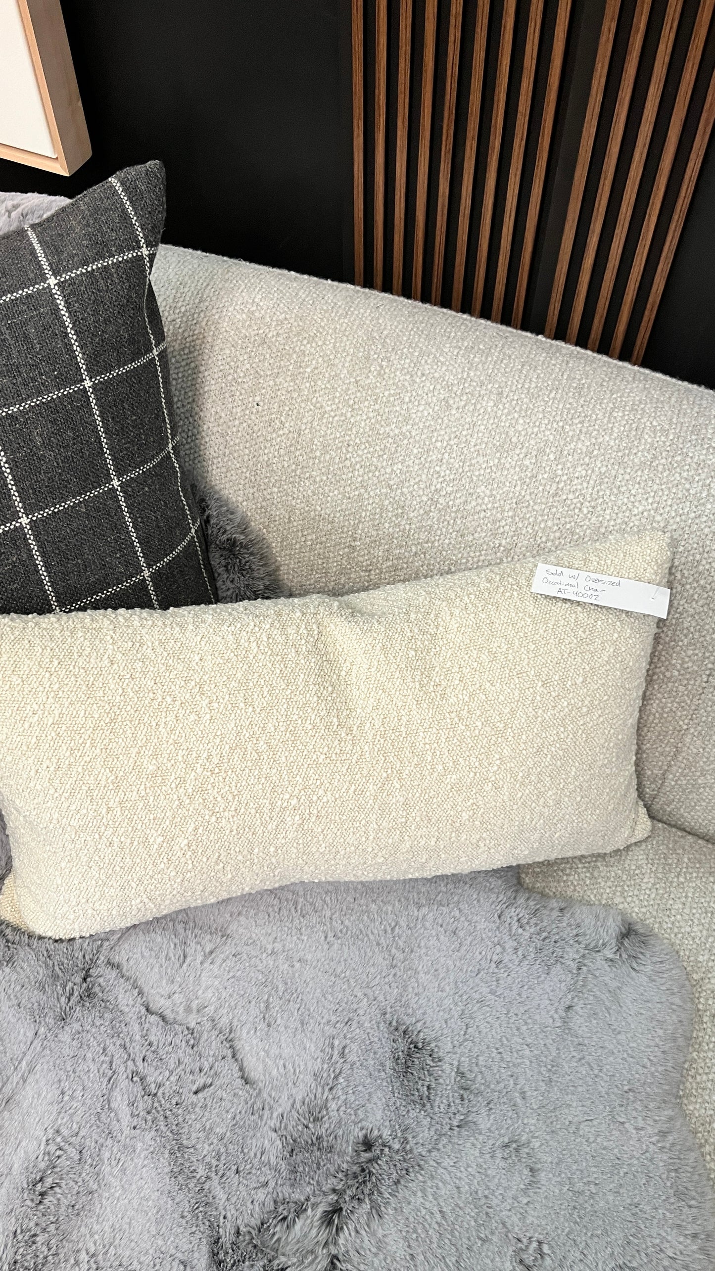Prana Faux Shearling Pillow, Rectangle
