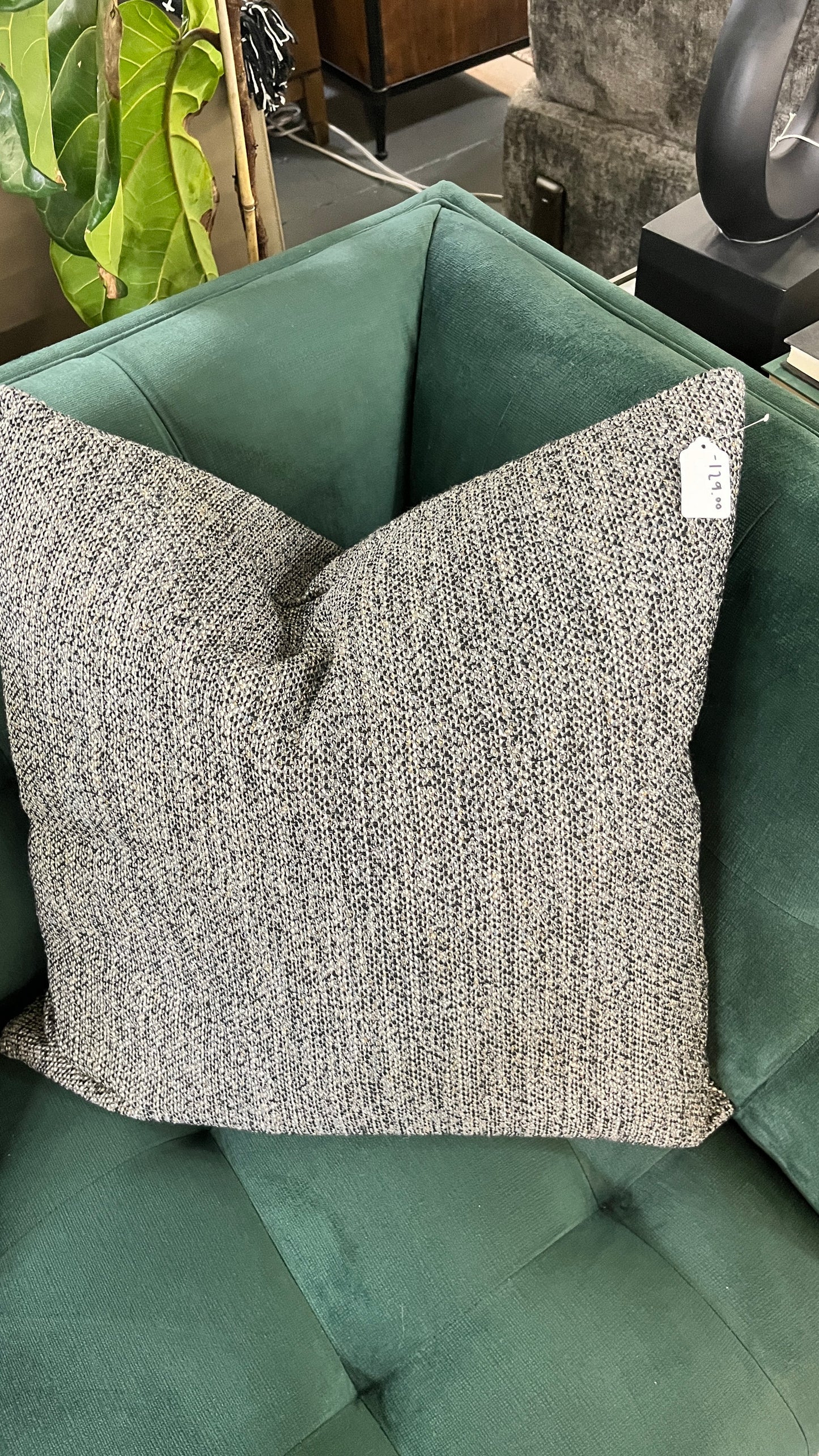 Black Grey Pillow