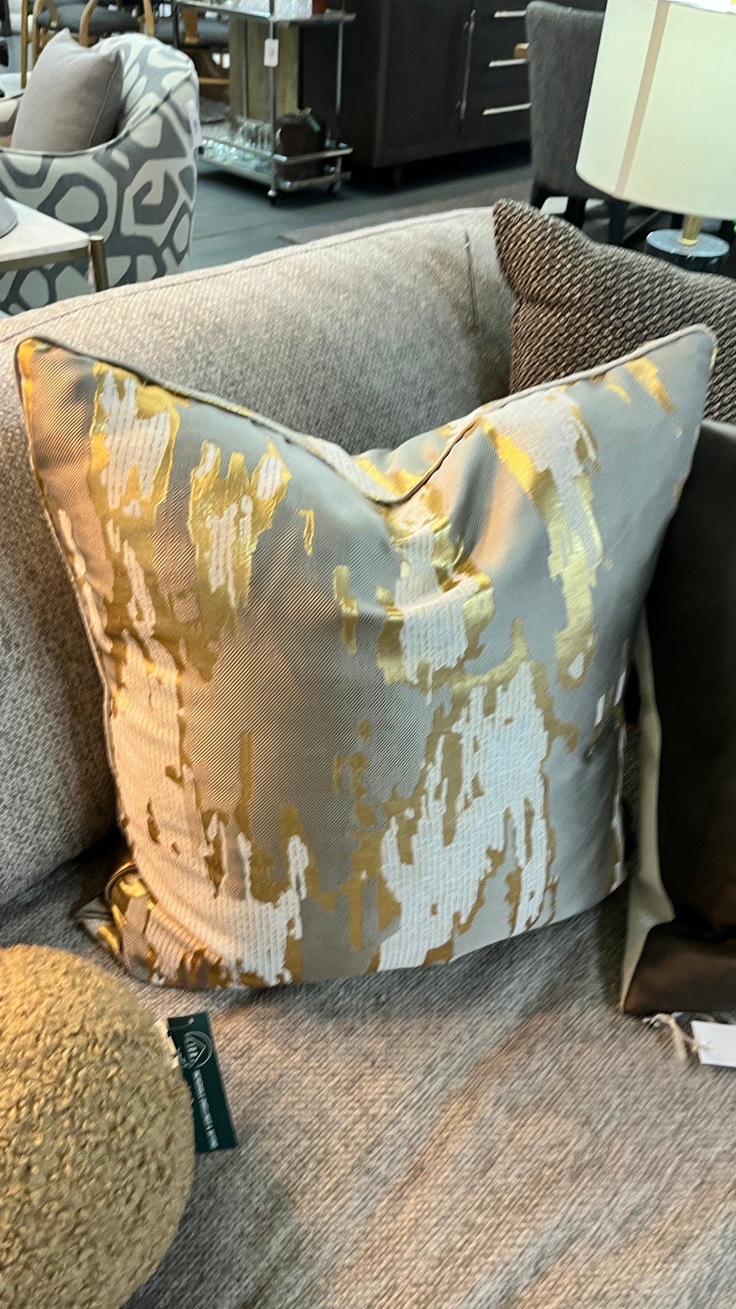 Gold Grey Mix Color Pillow