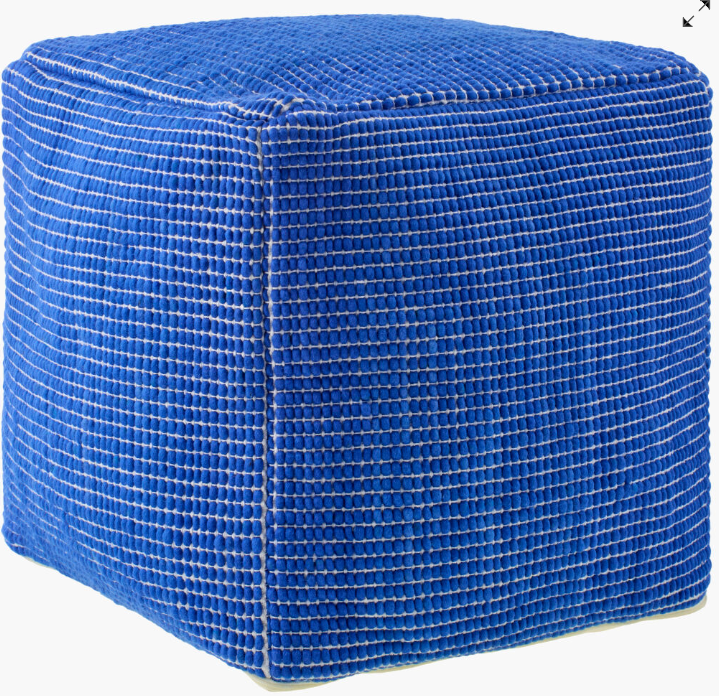 Chunky Grid Pouf