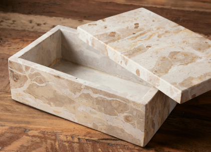 Stone Marble Jewelry Box