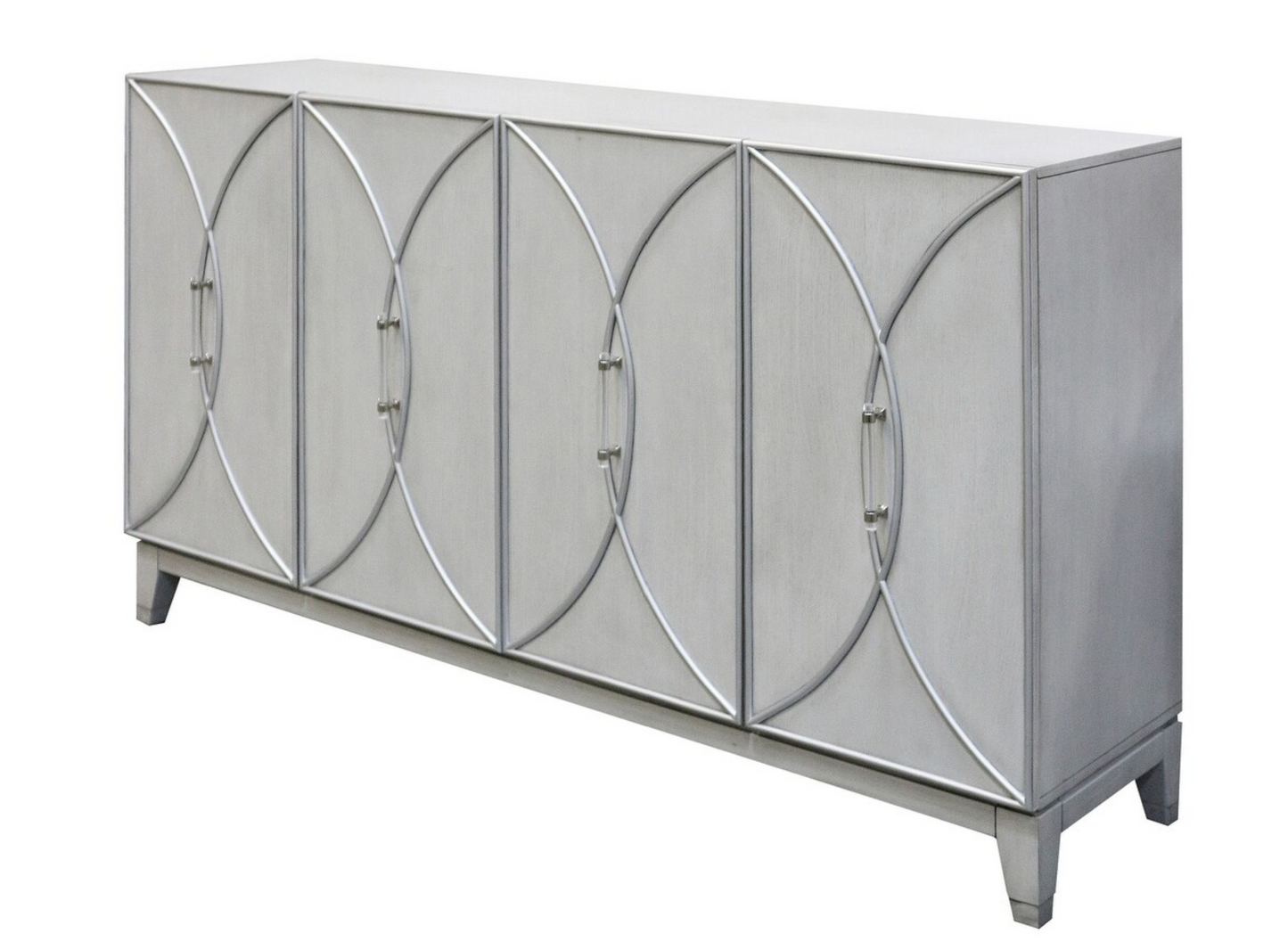 Ash Grey Sideboard with Acrylic Pulls