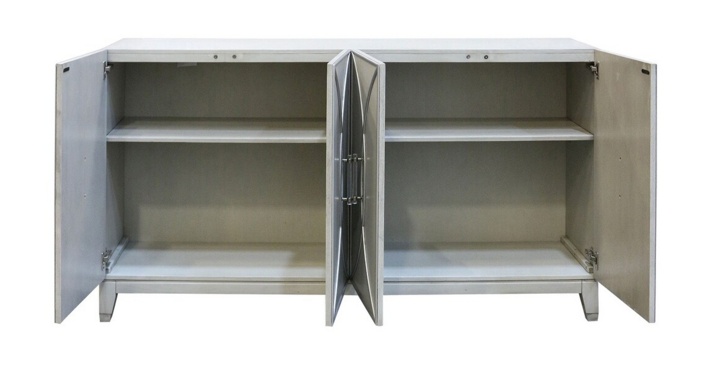 Ash Grey Sideboard with Acrylic Pulls