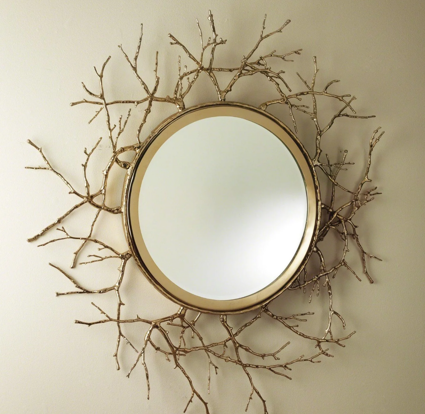 Twig Round Mirror