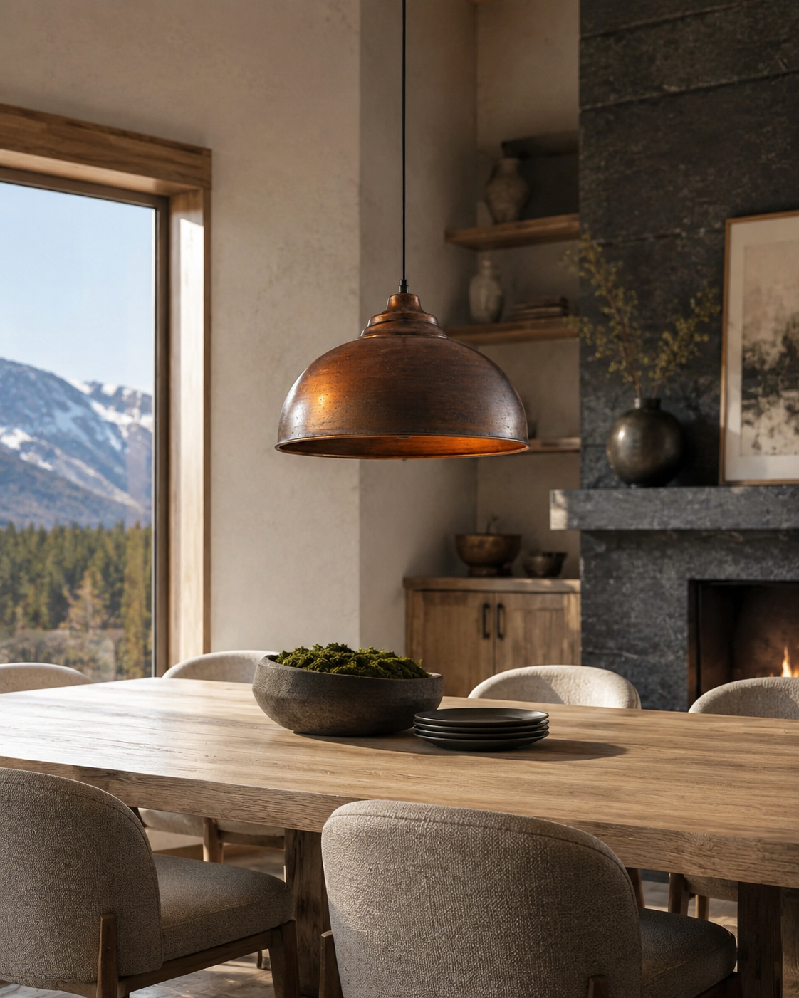 Copper Ridge Pendant Light