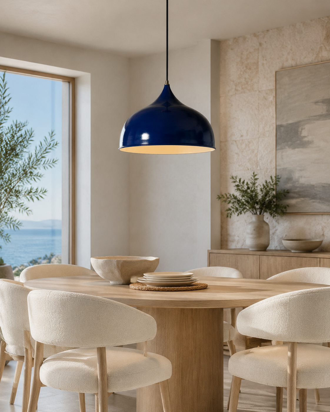 Grover Hanging Light - Blue