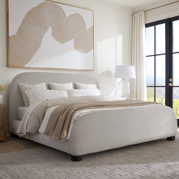 Cora Queen Bed in Subtle Mushroom