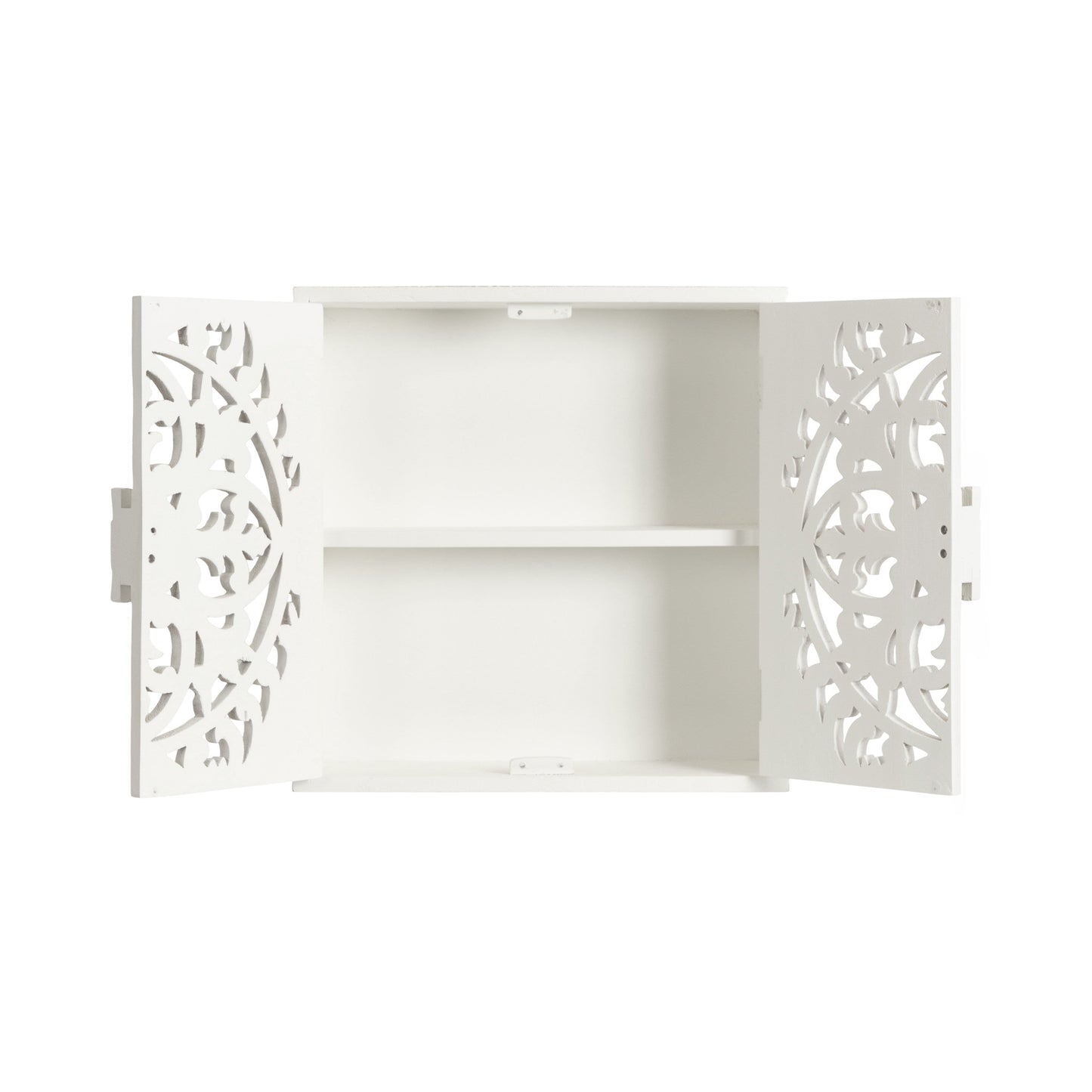 Saanvi Carved Wood Wall Cabinet