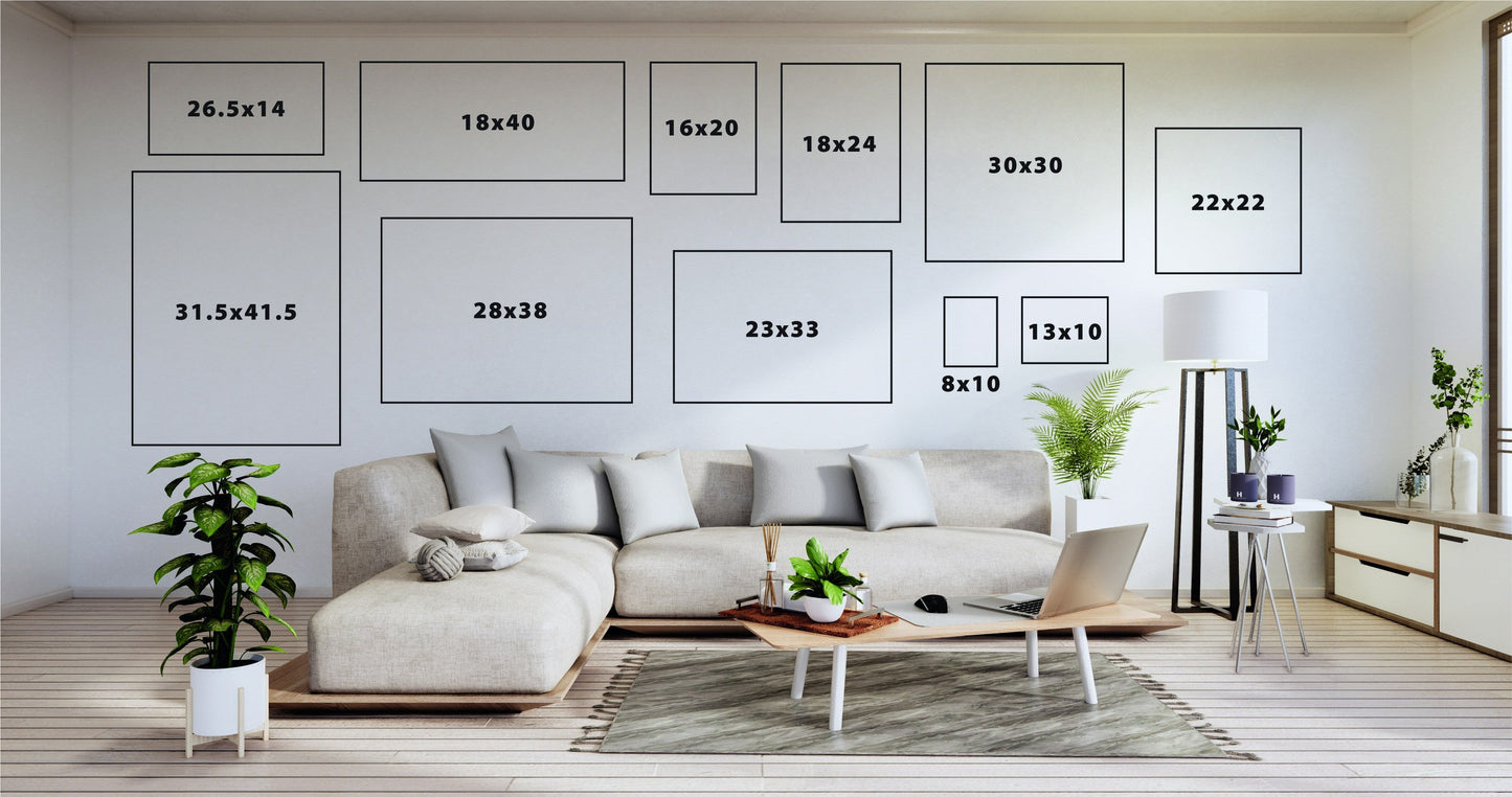 Sylvie Whispers of the Hills 1 and 2 Framed Canvas Art Set by Nikita Jariwala