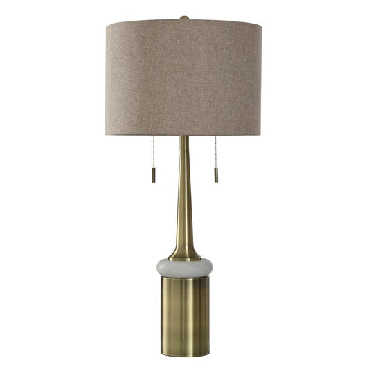Salvadore Gold Twin Pull Steel Table Lamp
