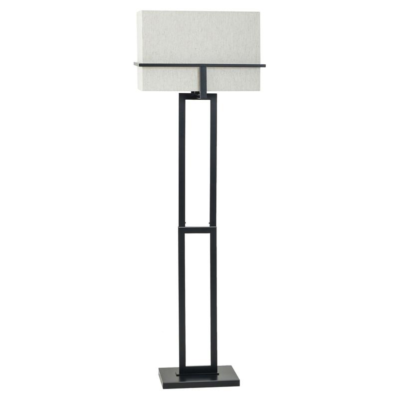 Tabby Black Contemporary Steel Floor Lamp