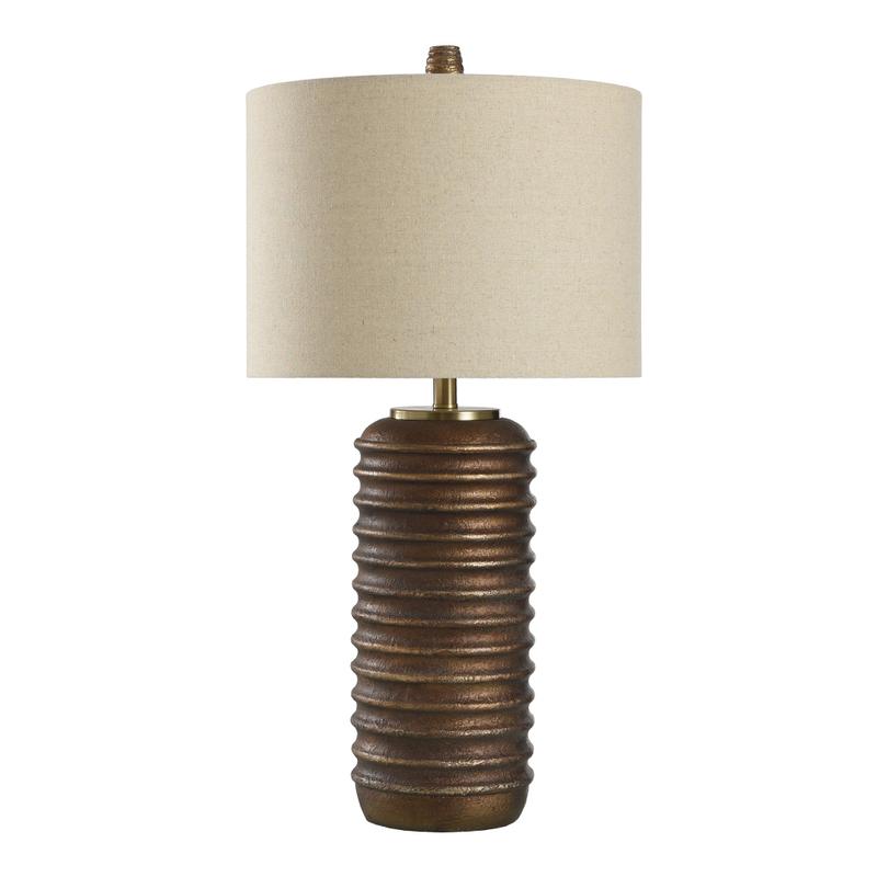 Bronze Oak Transitional Table Lamp