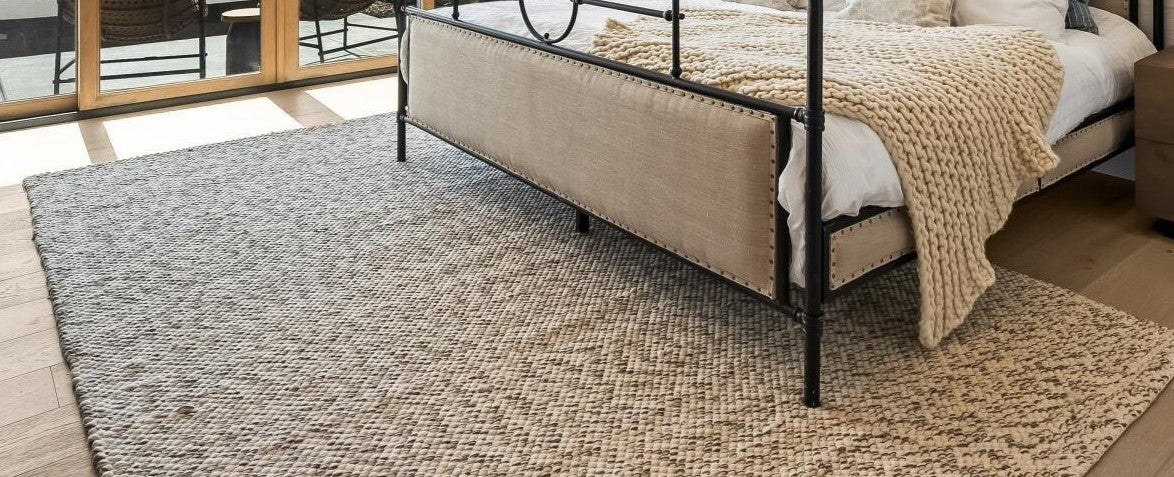 Textured Wool Area Rug