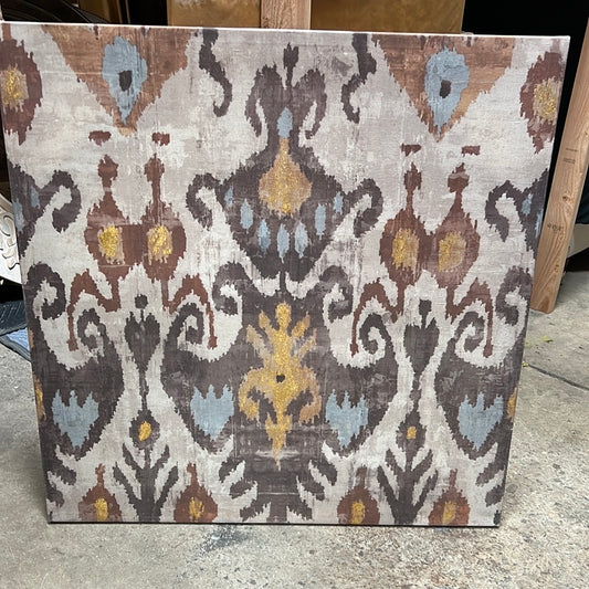 Abstract canvas brown art