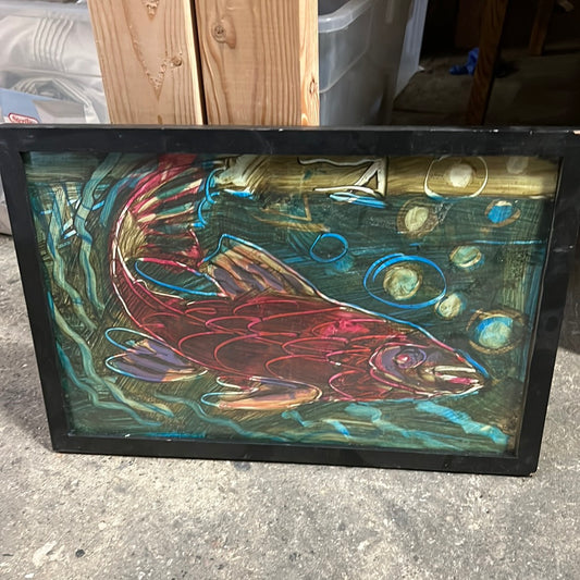 Abstract fish art