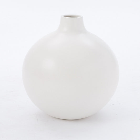 Oversized Pure White Ceramic Vase
