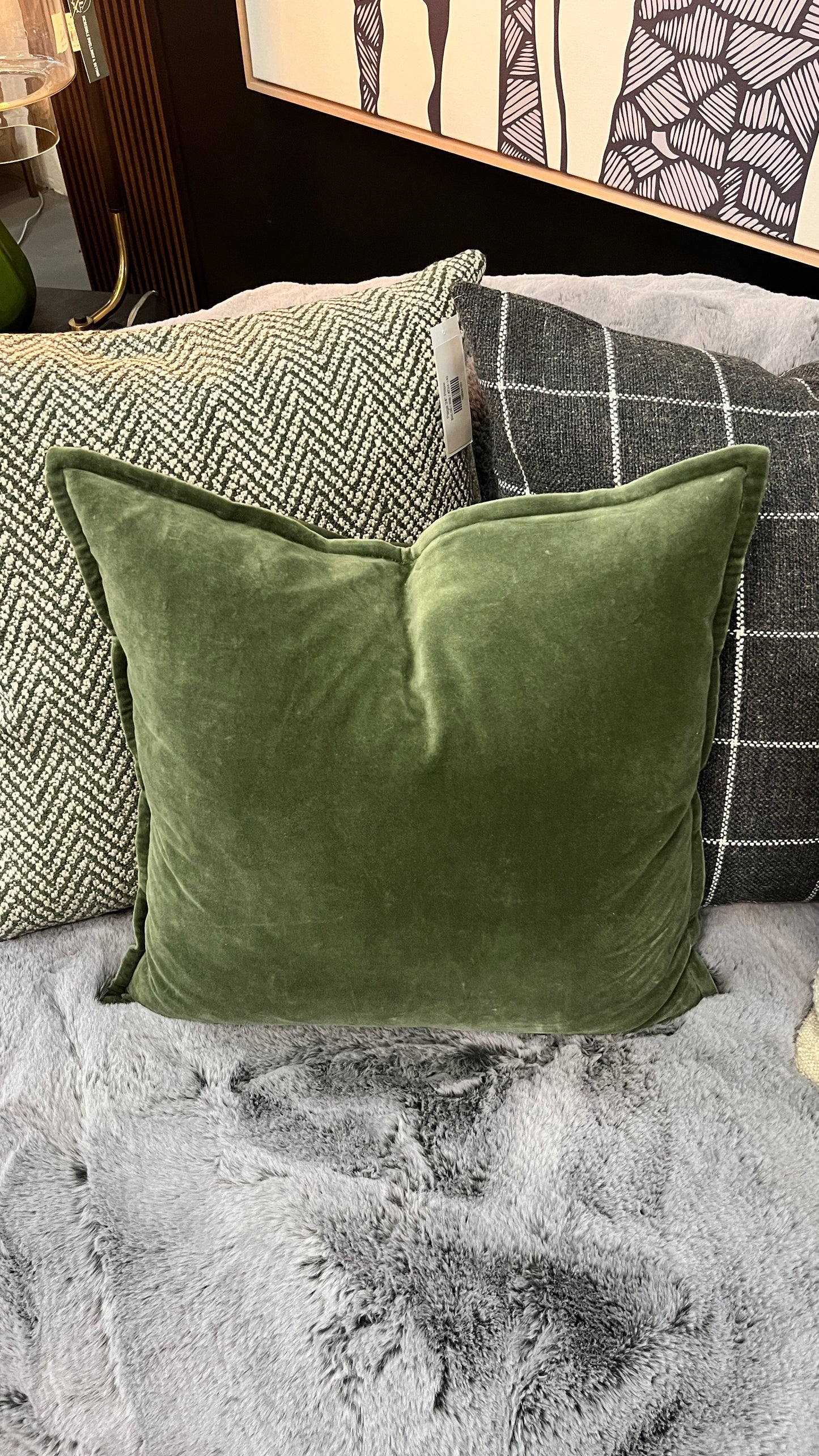 Velvet Deep Lichen Green