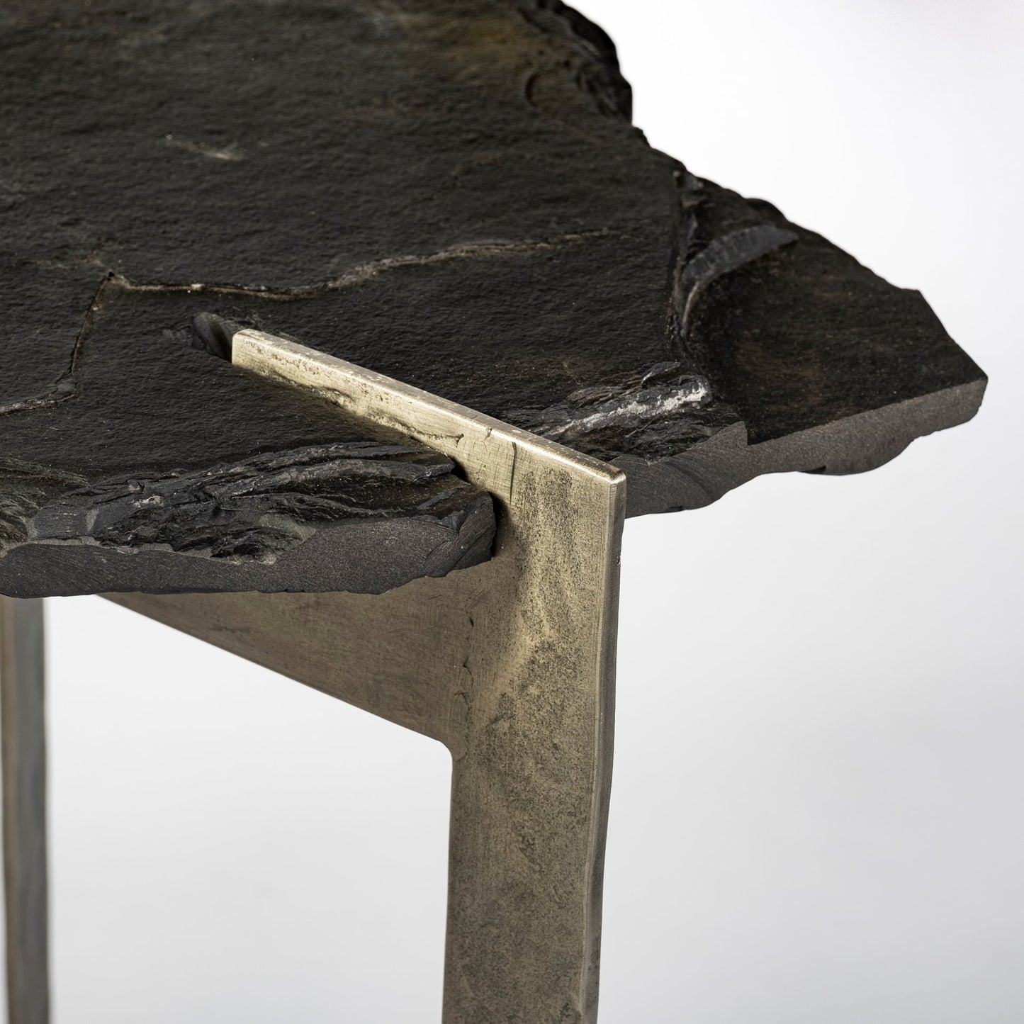 Shale III 50"x20" Live-Edge Slate Console Table