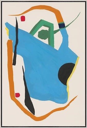 Giant Stomp II Framed Canvas Art