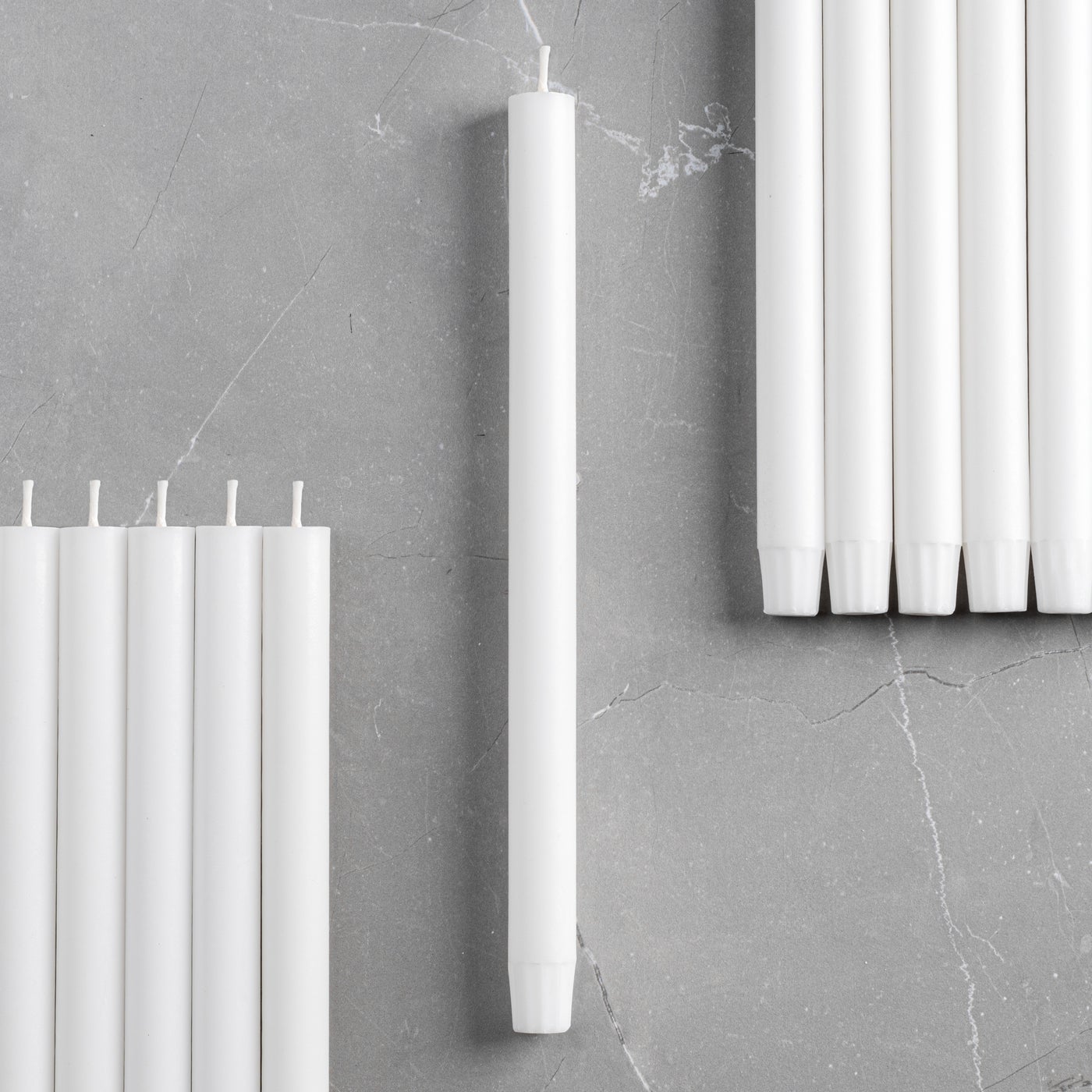 Prime Palm Wax 12" Taper Candle - White
