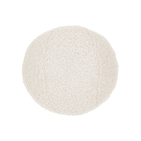 Poodle Ball 12" Pillow - Ivory