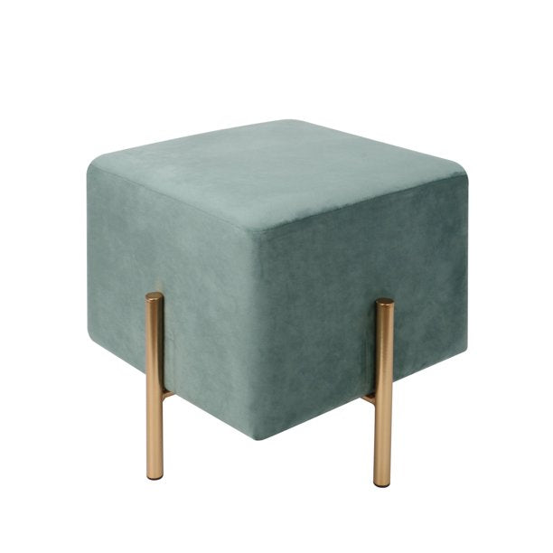 Velvet Ottoman Stool