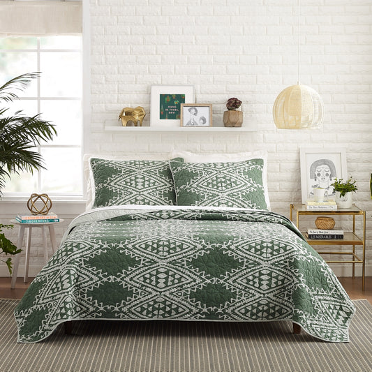 Aisha 3-Piece Quilt Set by Makers Collective | Full/Queen