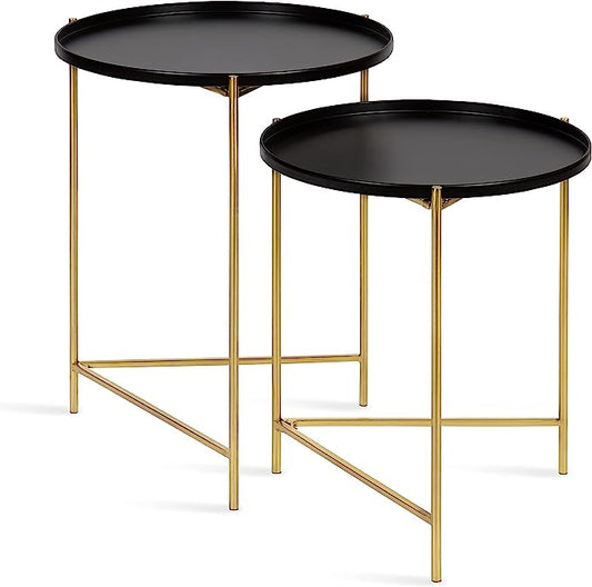 Sophisticated Glam Side Table Small