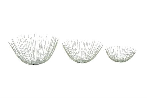 Wired Metal Sculptural Bowls S/3 18", 15", 11"W