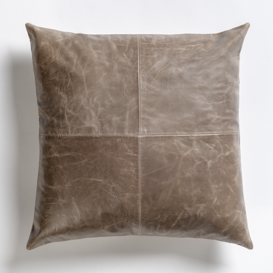 Bryant 20″ Pillow in Refined Bourbon or Grey