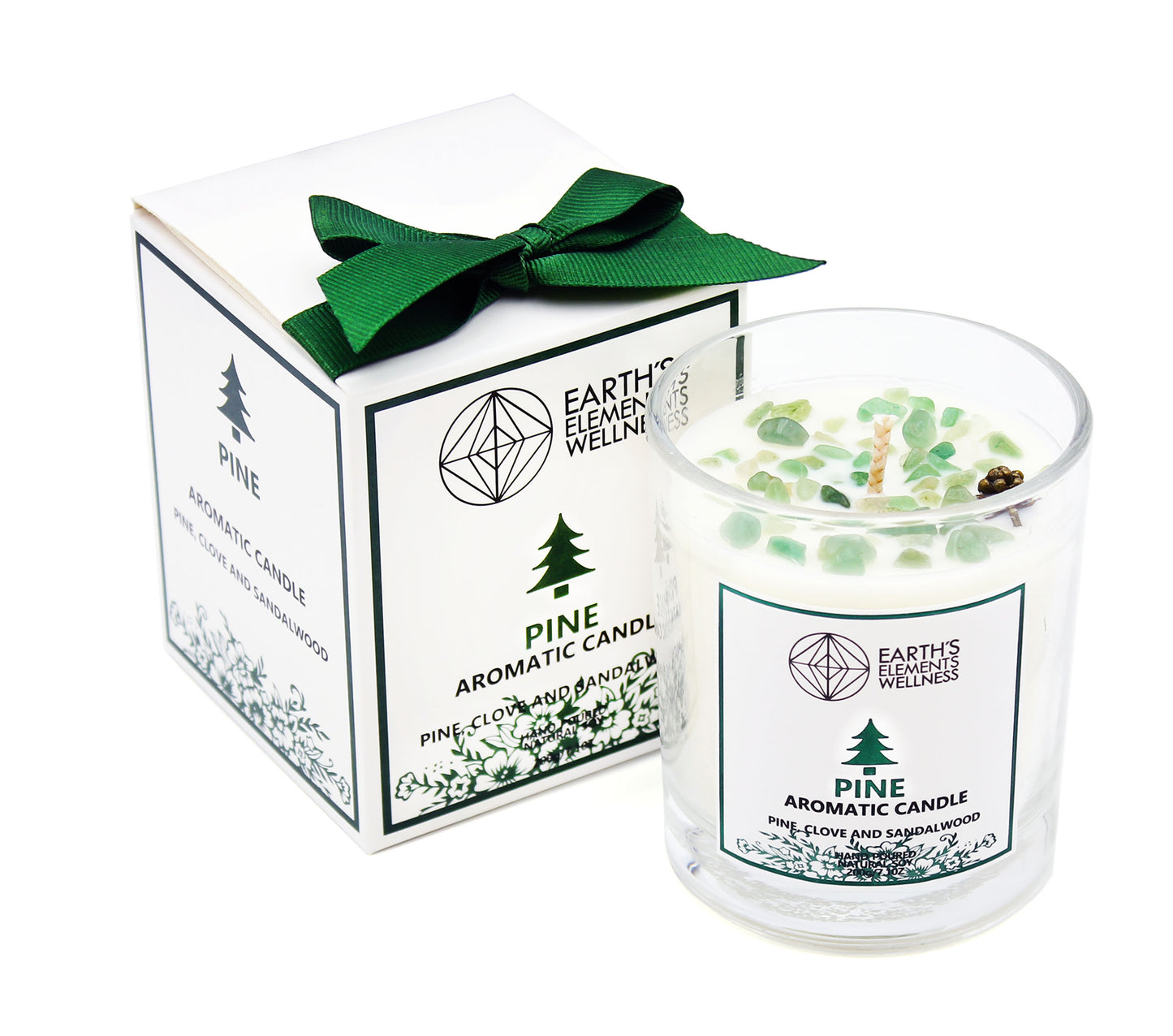 Pine Aromatic Crystal Candle