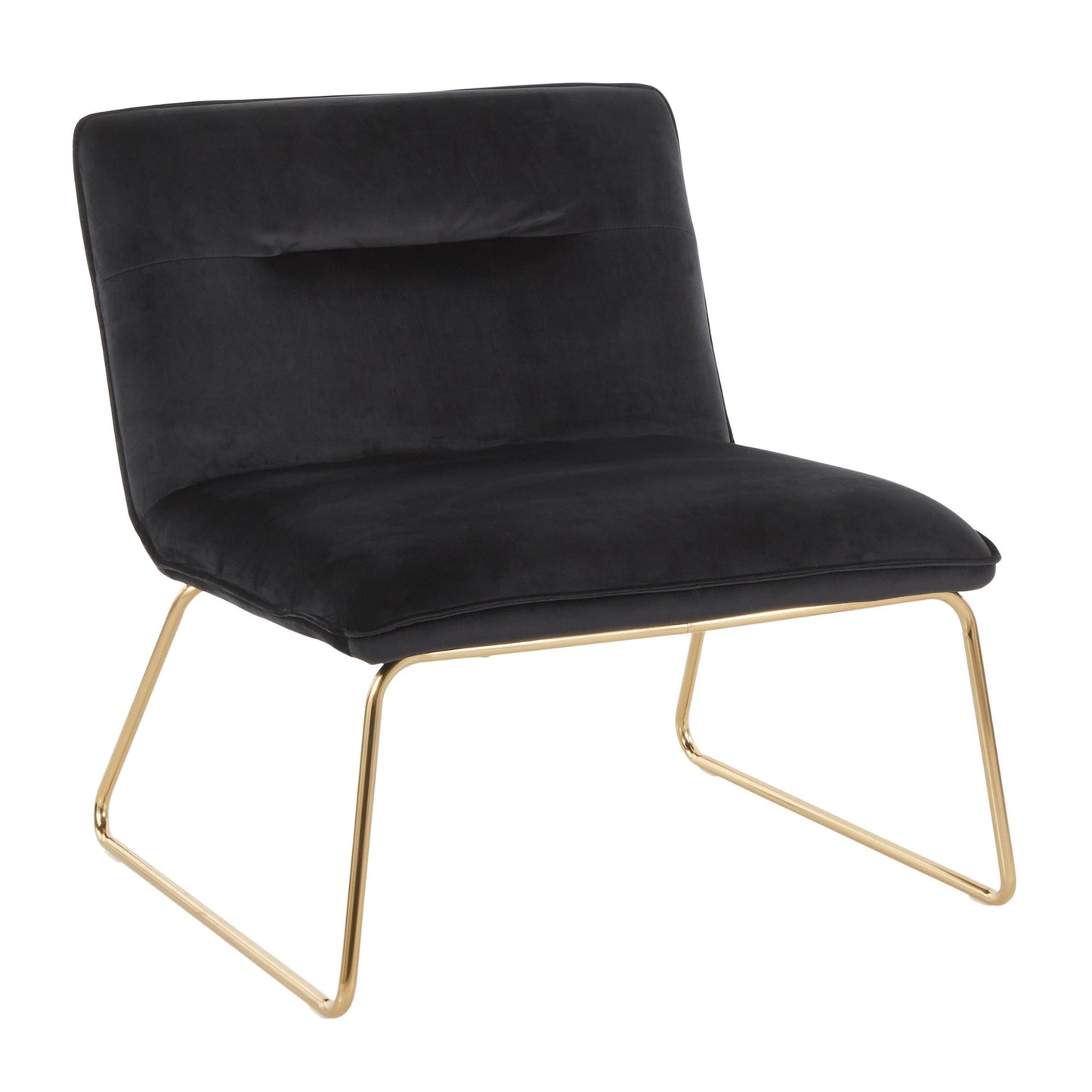 Casper Accent Chair - Gold Metal/Black
