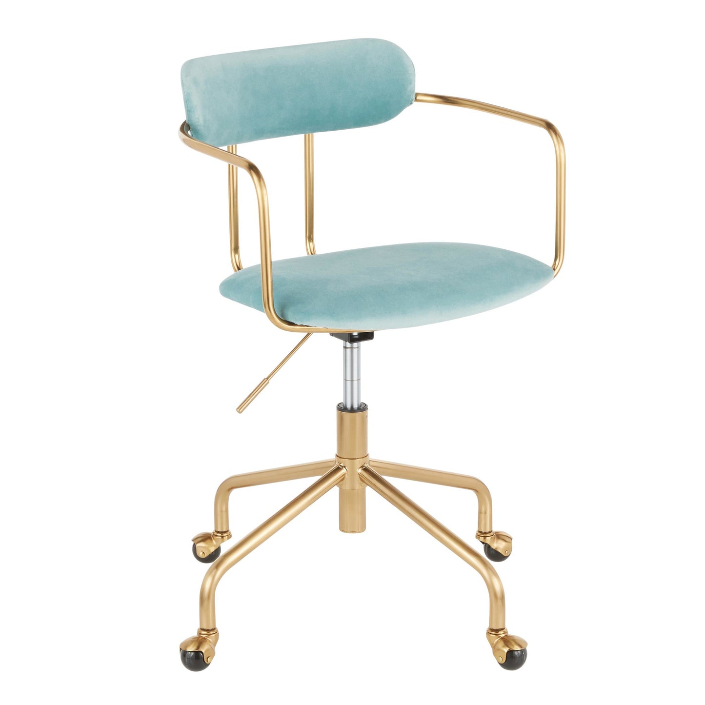 Demi Office Chair - Gold Metal