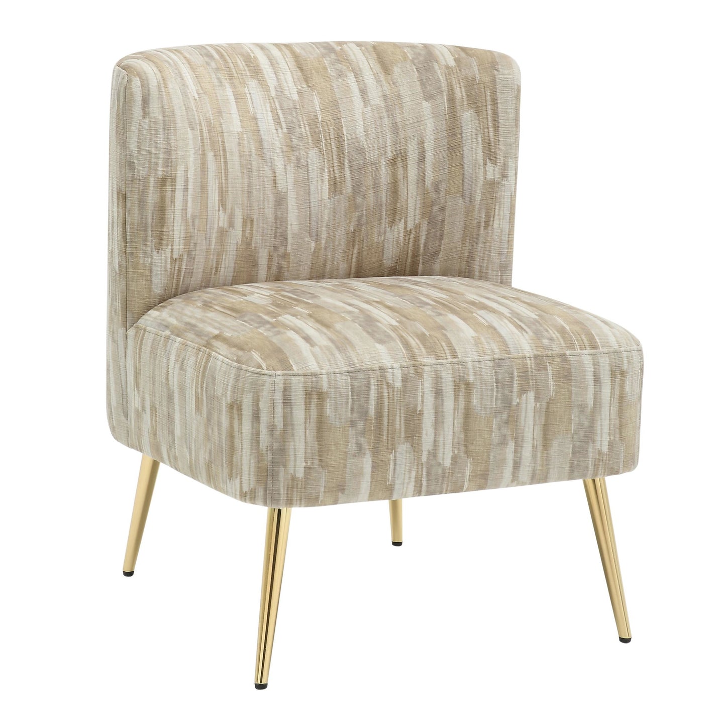 Fran Slipper Chair - Gold Metal