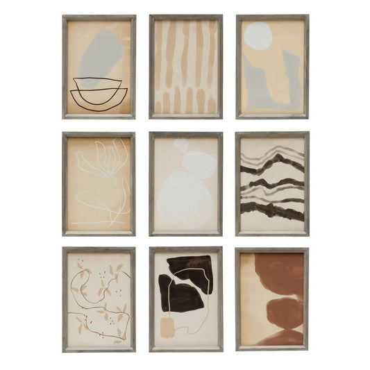 Abstract Framed Wall Décor