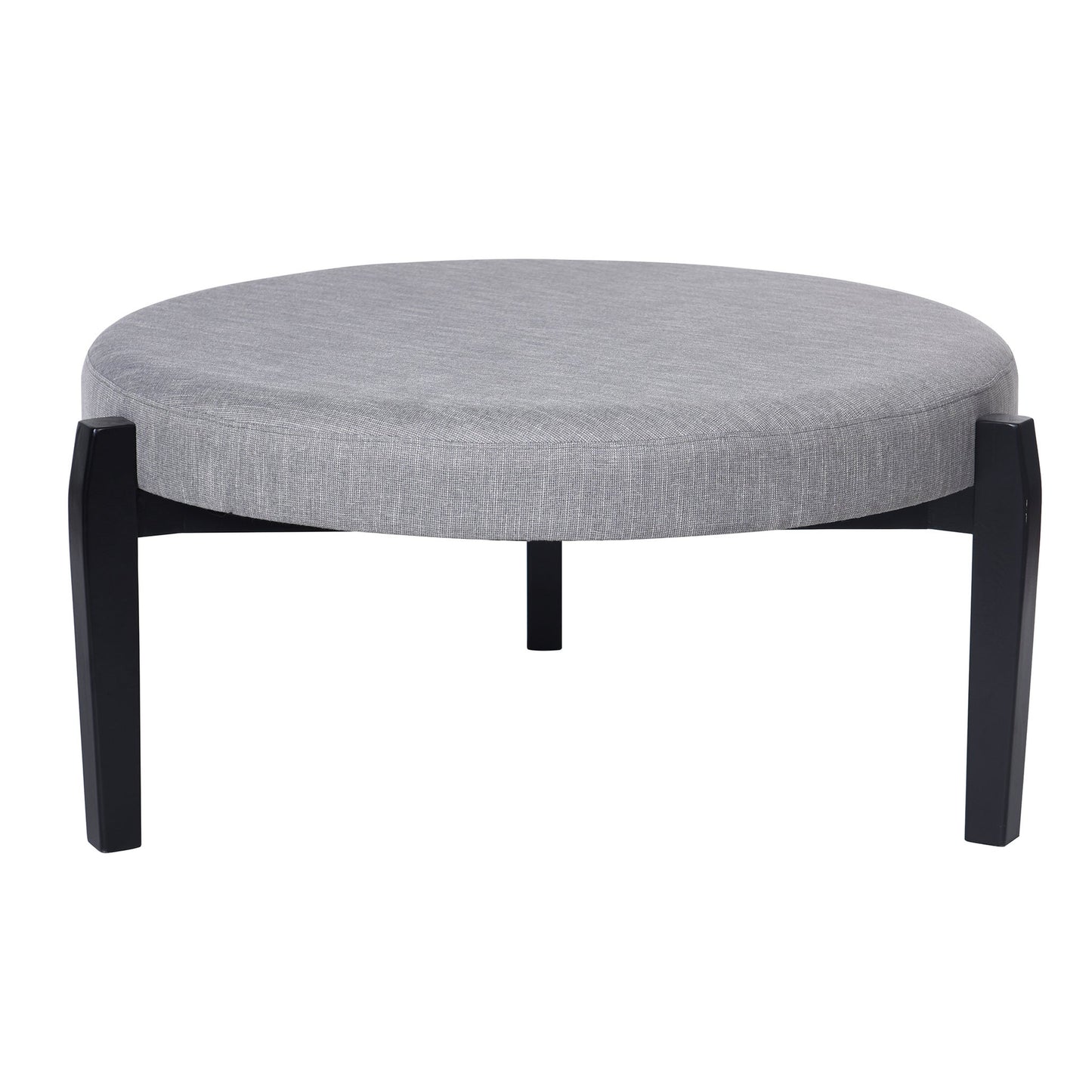 Light Gray Round Ottoman