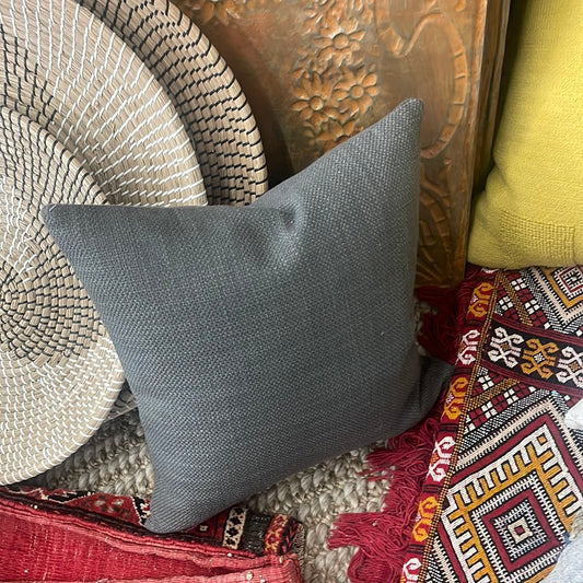 Gray texture decor pillow