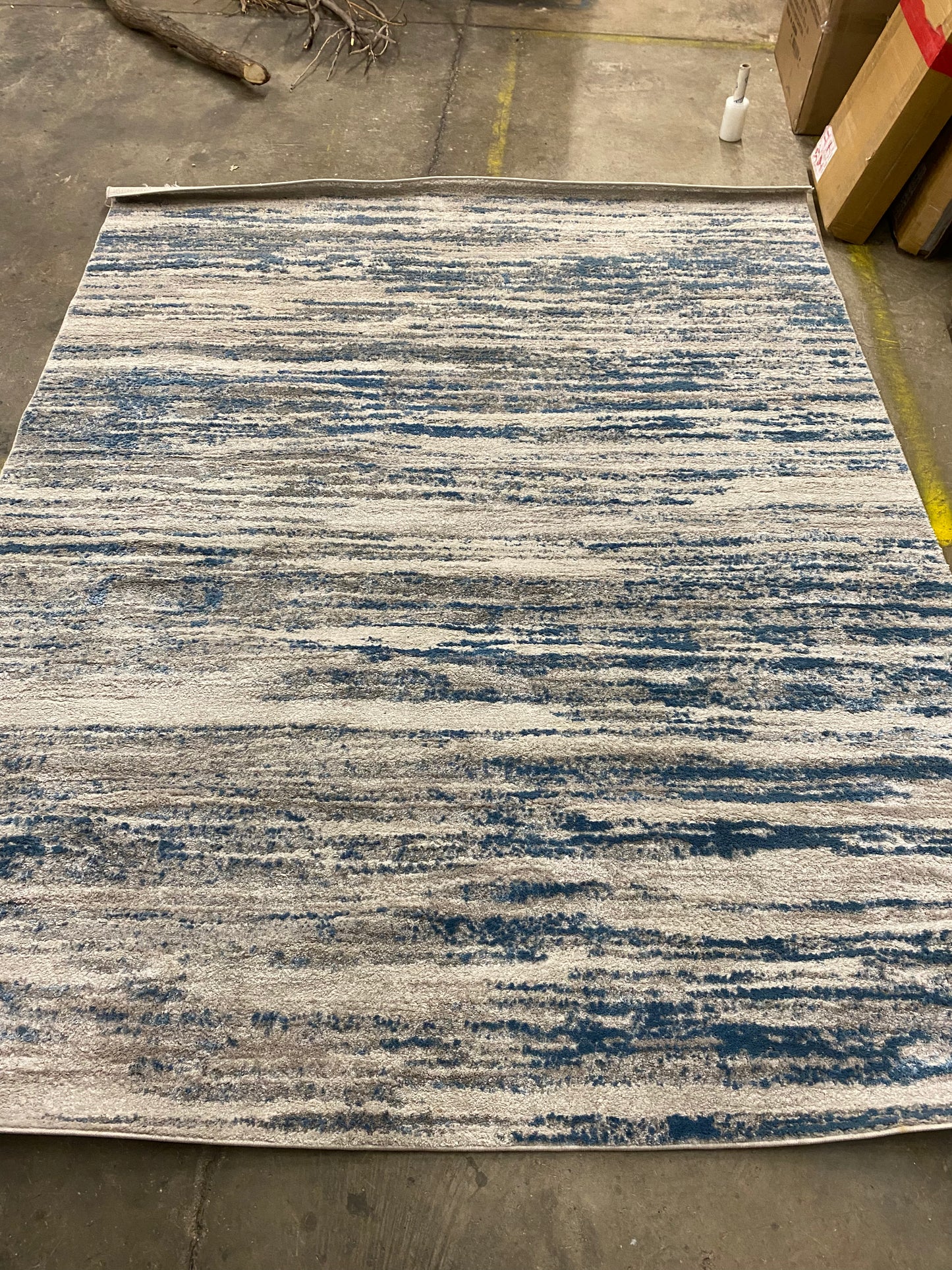 Large 8x10 Blue Area Rug