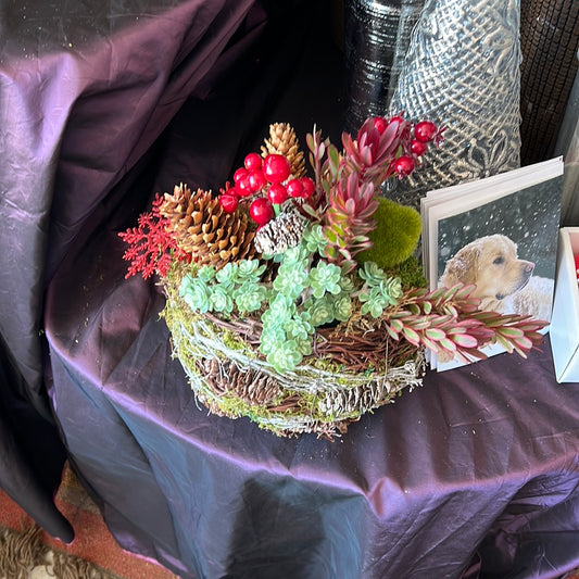 Holiday orb centerpiece